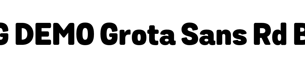  DEMO Grota Sans Rd Black Regular