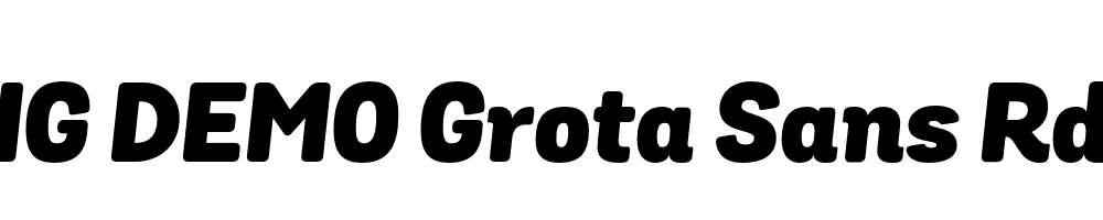  DEMO Grota Sans Rd Black Italic