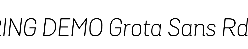  DEMO Grota Sans Rd Light Italic