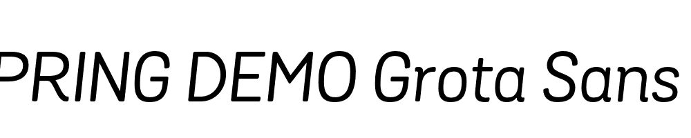  DEMO Grota Sans Rd Italic