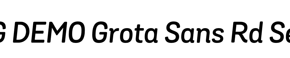  DEMO Grota Sans Rd Semi Bold Italic