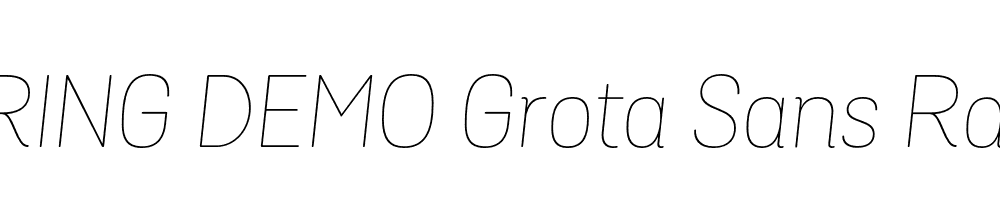  DEMO Grota Sans Rd Thin Italic