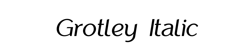 Grotley-Italic