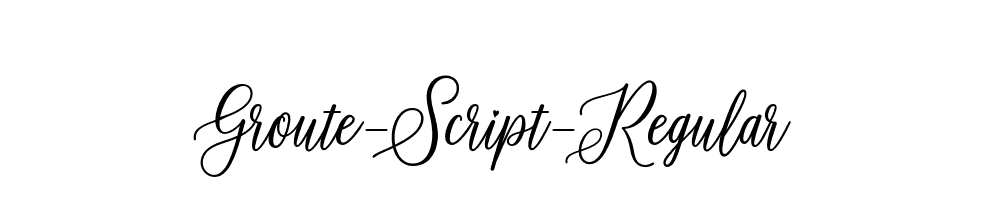 Groute-Script-Regular