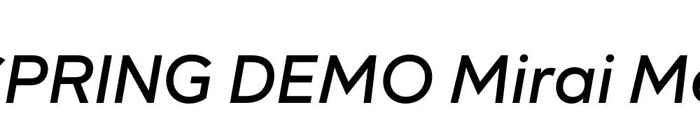  DEMO Mirai Med Italic