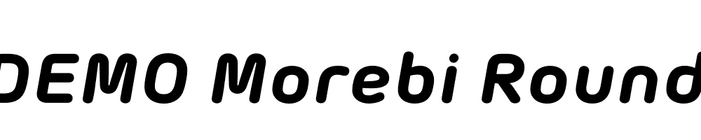  DEMO Morebi Rounded Black Italic