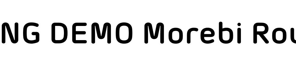  DEMO Morebi Rounded Bold