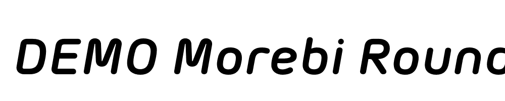  DEMO Morebi Rounded Bold Italic