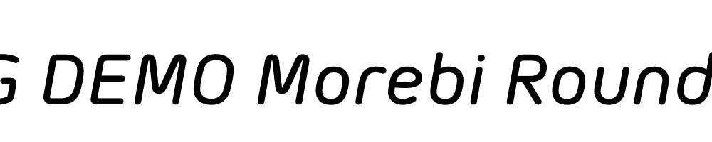  DEMO Morebi Rounded Med Italic