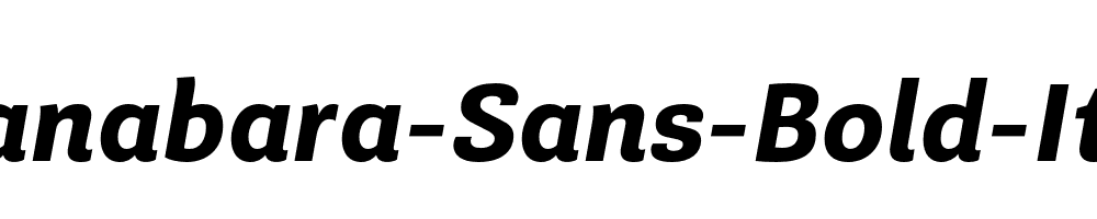 Guanabara-Sans-Bold-Italic