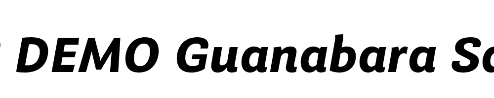  DEMO Guanabara Sans Bold Italic