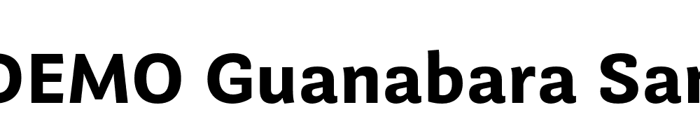  DEMO Guanabara Sans Bold Regular