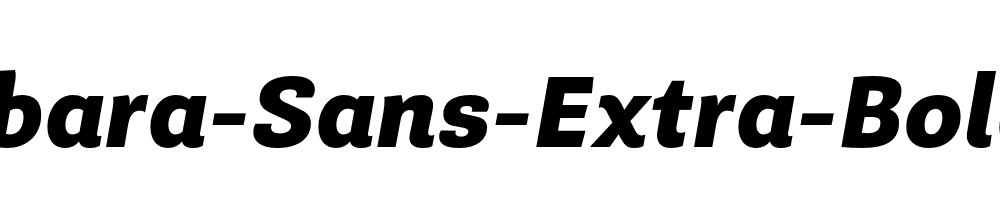 Guanabara-Sans-Extra-Bold-Italic