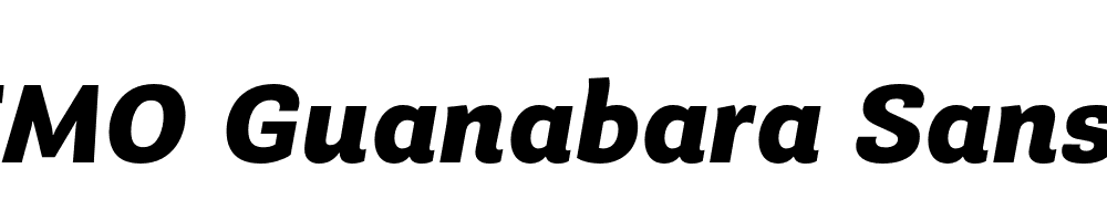  DEMO Guanabara Sans Extra Bold Italic