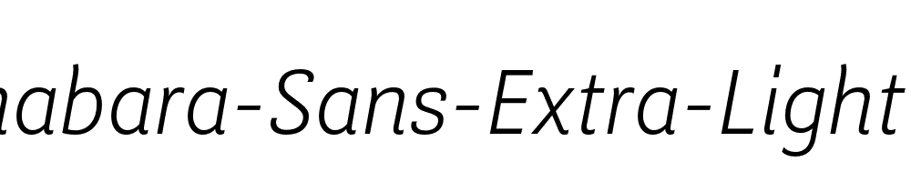 Guanabara-Sans-Extra-Light-Italic