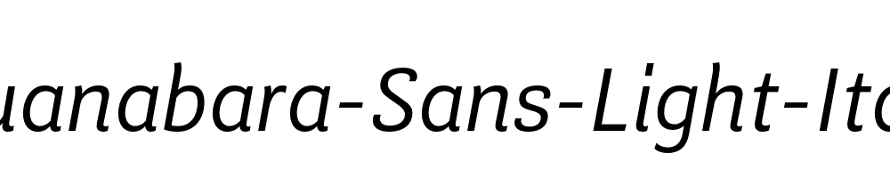 Guanabara-Sans-Light-Italic