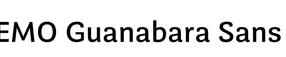  DEMO Guanabara Sans Medium Regular