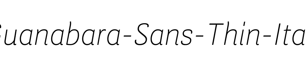 Guanabara-Sans-Thin-Italic