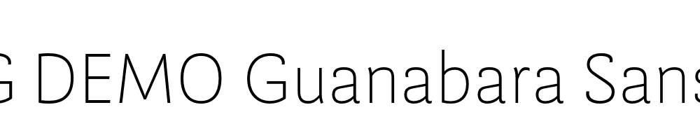  DEMO Guanabara Sans Thin Regular