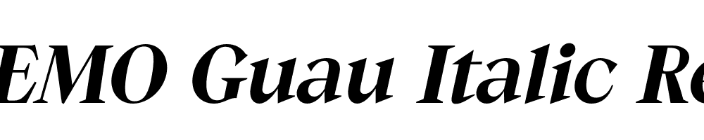 FSP DEMO Guau Italic Regular