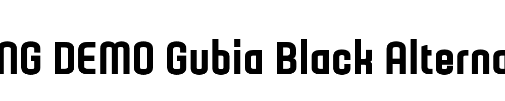  DEMO Gubia Black Alternate Regular