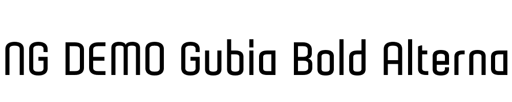  DEMO Gubia Bold Alternate Regular