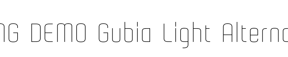  DEMO Gubia Light Alternate Regular