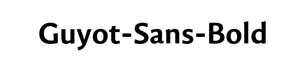 Guyot-Sans-Bold