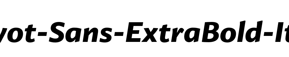 Guyot-Sans-ExtraBold-Italic