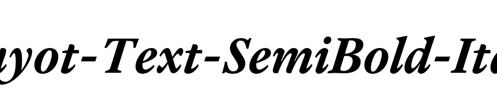 Guyot-Text-SemiBold-Italic