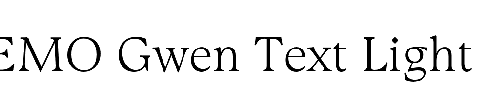 FSP DEMO Gwen Text Light Regular