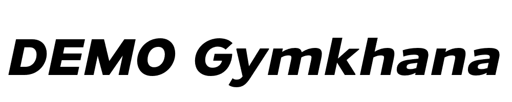  DEMO Gymkhana Rg Bold Italic