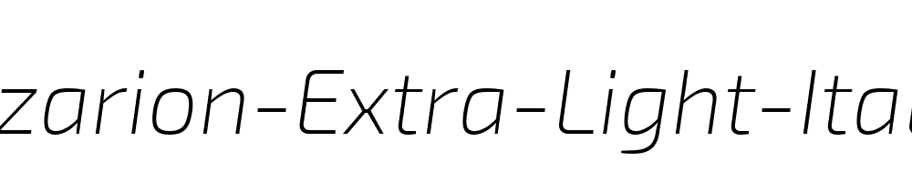 Ezarion-Extra-Light-Italic