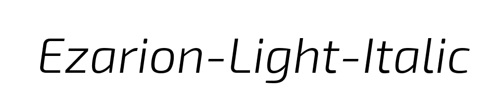 Ezarion-Light-Italic