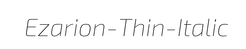 Ezarion-Thin-Italic