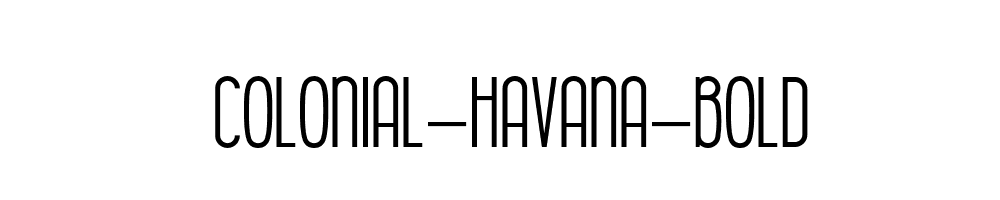 Colonial-Havana-Bold