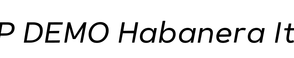 FSP DEMO Habanera Italic