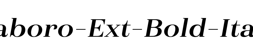 Haboro-Ext-Bold-Italic