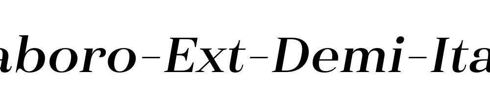 Haboro-Ext-Demi-Italic