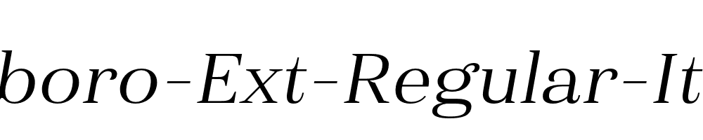 Haboro-Ext-Regular-Italic