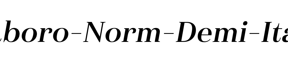 Haboro-Norm-Demi-Italic