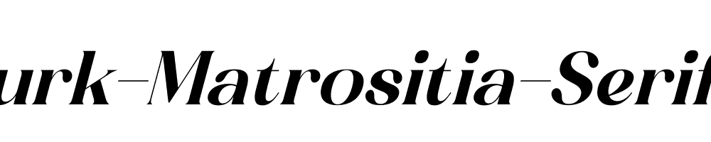 Hacburk-Matrositia-Serif-Italic