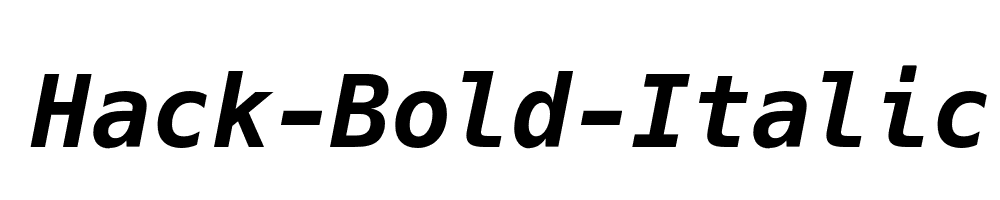 Hack-Bold-Italic