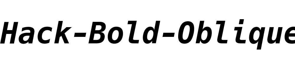 Hack-Bold-Oblique