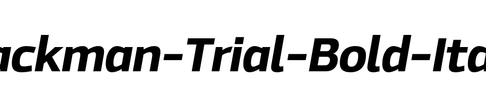 Hackman-Trial-Bold-Italic