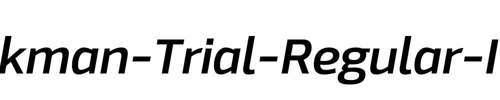 Hackman-Trial-Regular-Italic