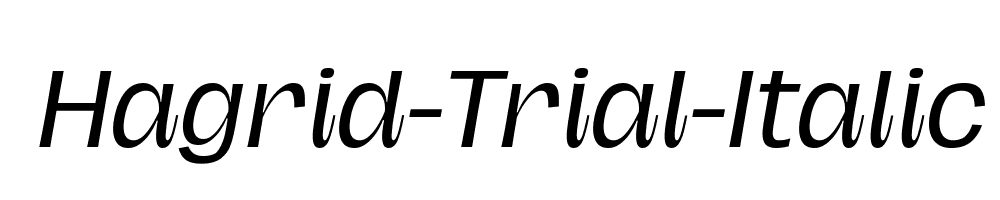 Hagrid-Trial-Italic