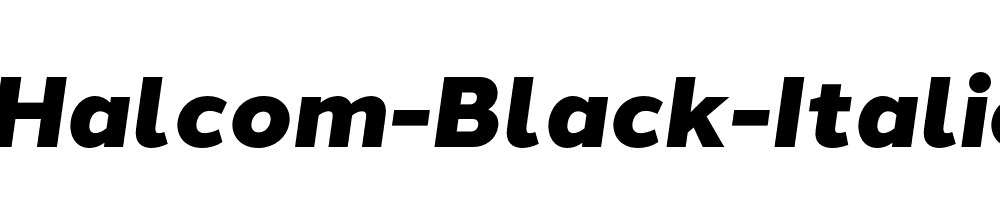 Halcom-Black-Italic