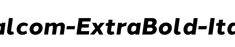 Halcom-ExtraBold-Italic