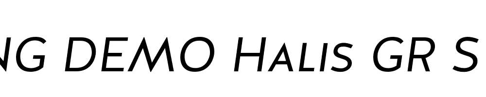  DEMO Halis GR S Book Italic